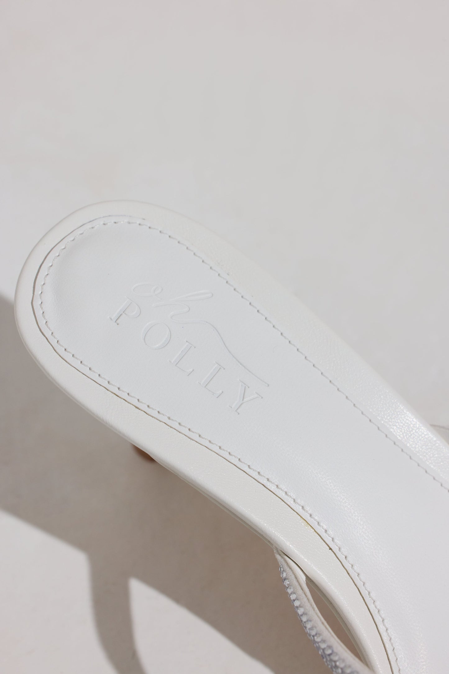 Heeled Sandal in White
