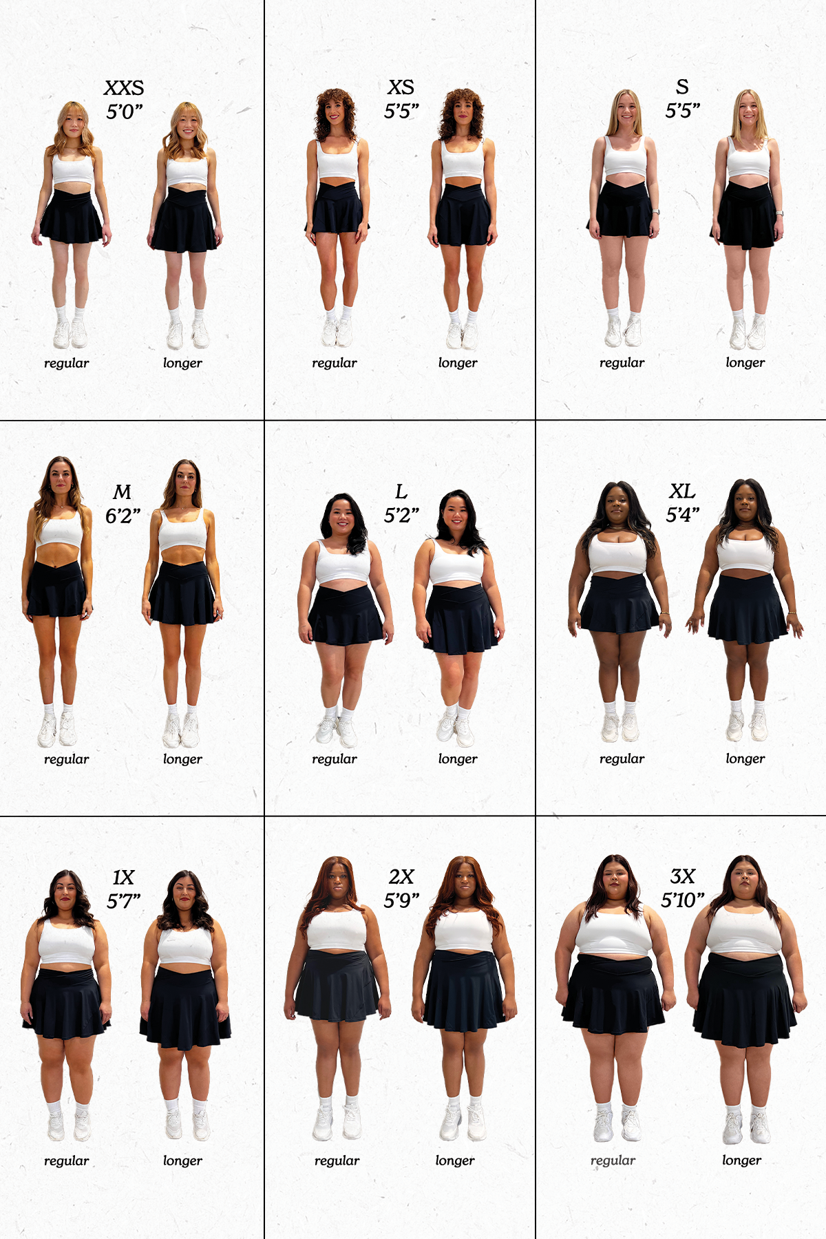 Crisscross Hourglass® Twirl Skort - White