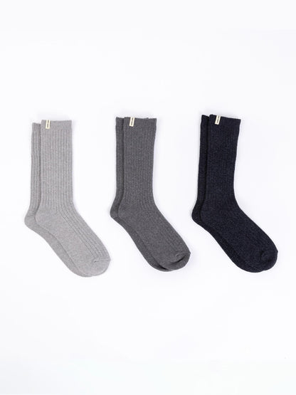 Men's Plush Lounge Calf Sock 3-Pack