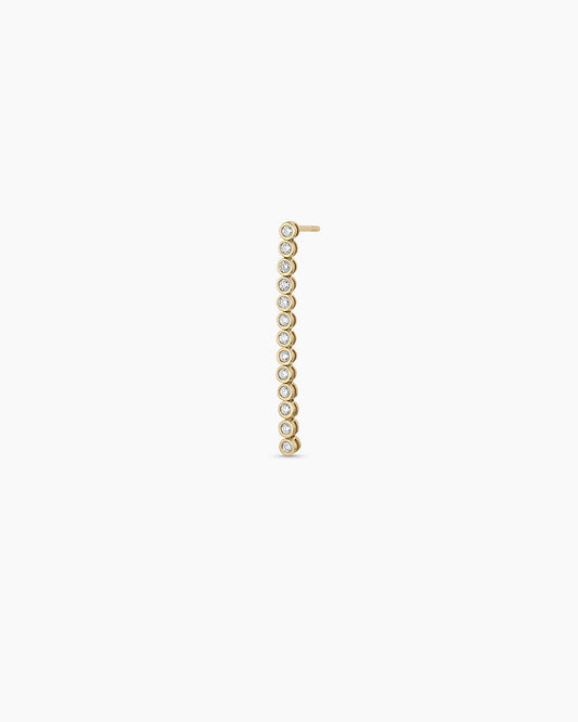 14K Lab Grown Diamond Classic Tennis Drop Single Earring