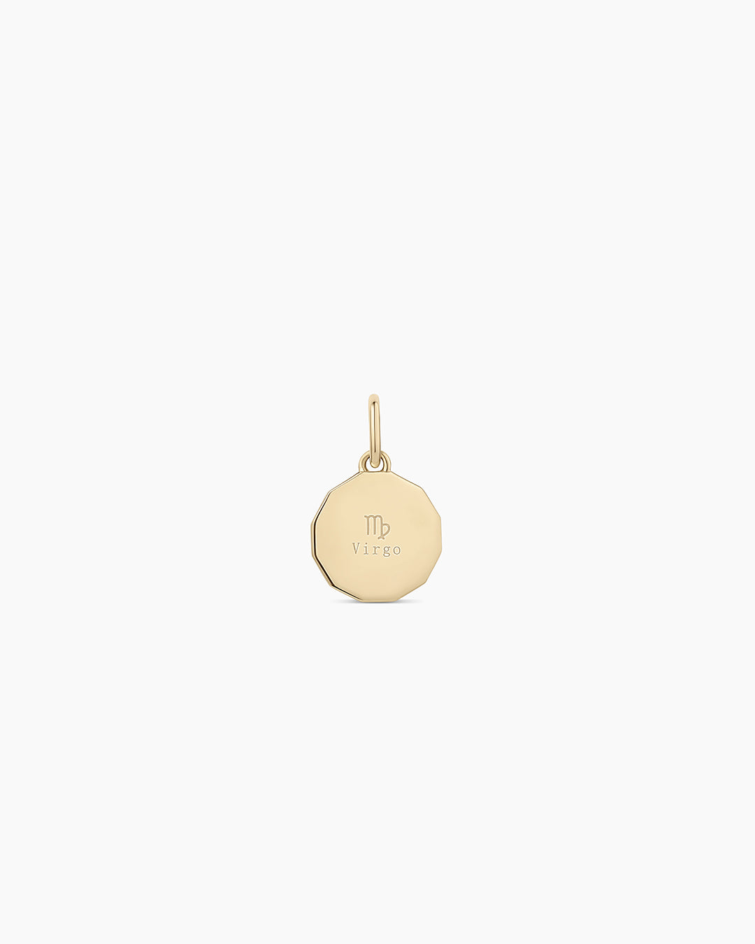 14K Diamond Zodiac Coin Charm