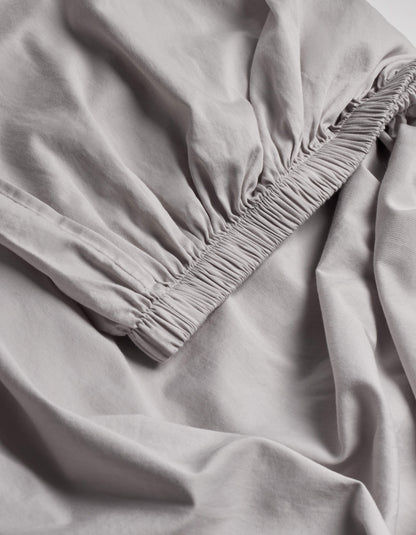 Soft-Wash Cotton Fitted Sheet