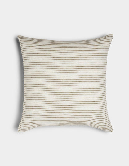 Striped Linen Throw Pillow