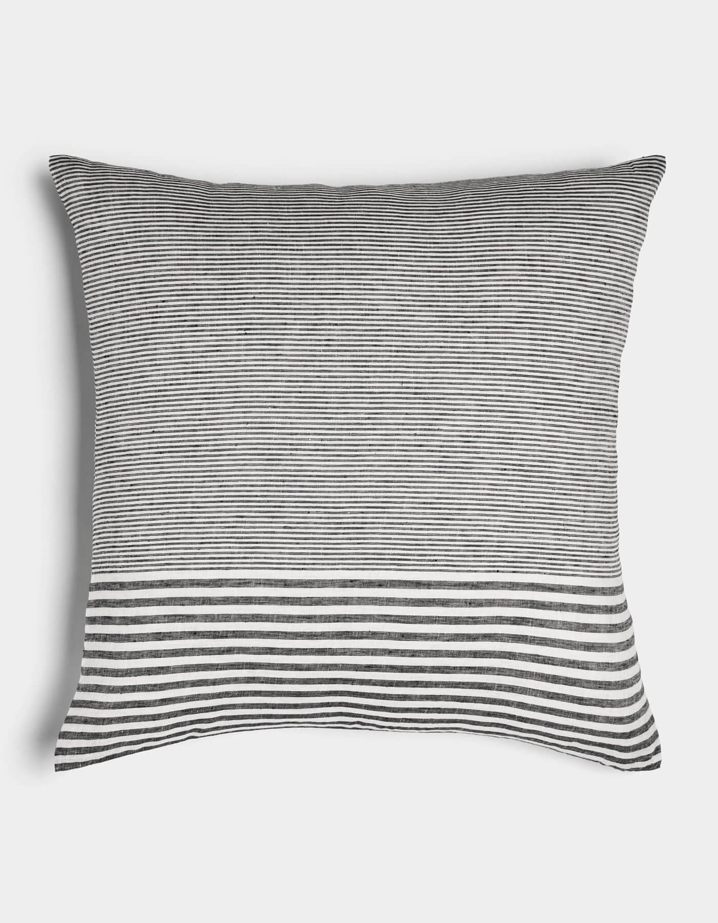 Striped Linen Throw Pillow