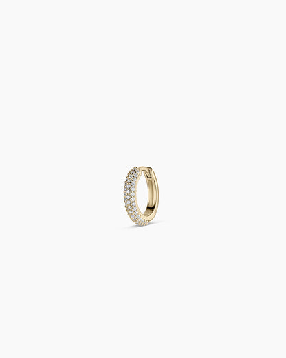 14K Diamond Paseo Single Huggie