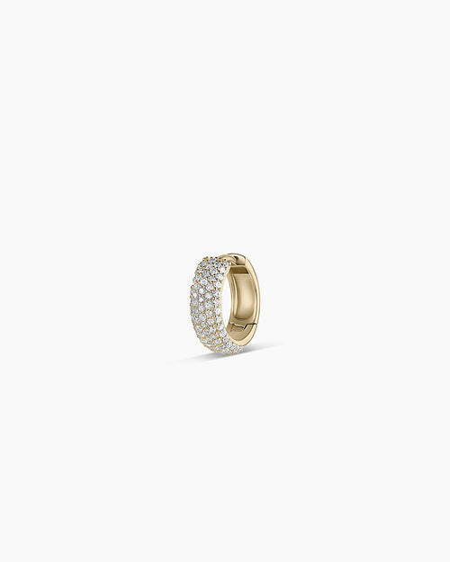 14K Diamond Paseo Statement Single Huggie