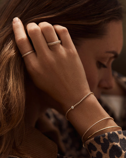 14K Diamond Melbourne Cuff