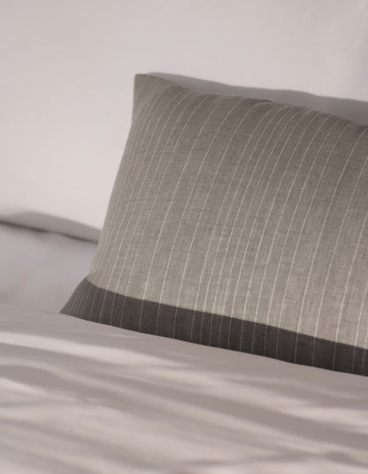 Striped Linen Throw Pillow