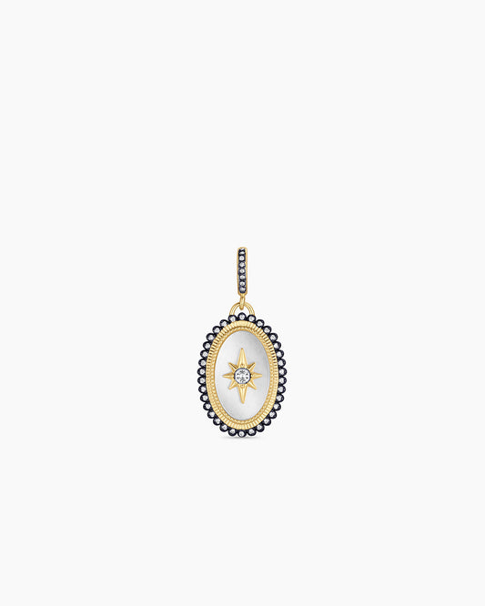 Vintage Burst Coin Parker Charm