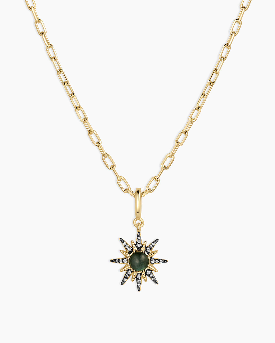Vintage Burst Charm Necklace