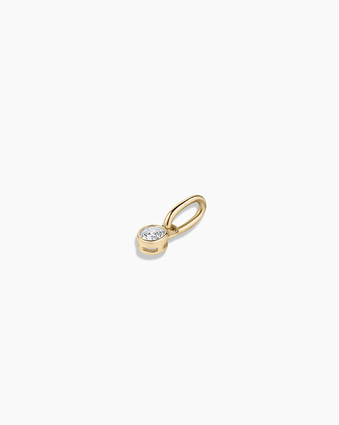 14K Lab Grown Diamond Halo Charm
