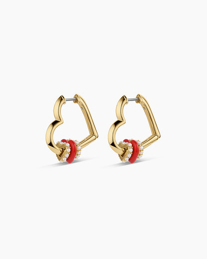 Love Pearl Hoops