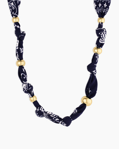 Paisley Bandana Knot Necklace