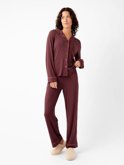 Women's Bamboo Stretch-Knit Long Sleeve Pajama Top - Last Chance