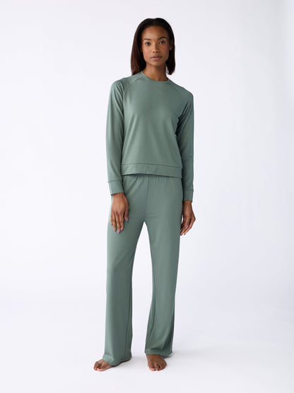 Women's Brushed Bamboo Wide Leg Pull On Pant TALL - Last Chance
