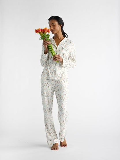 Women's Bamboo Stretch-Knit Long Sleeve Pajama Set - Last Chance