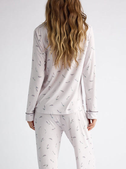 Women's Bamboo Stretch-Knit Long Sleeve Pajama Set - Last Chance