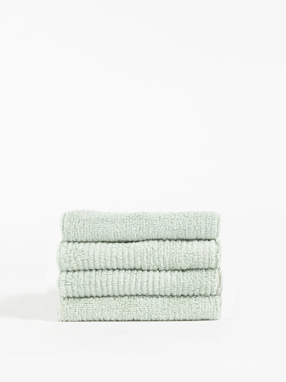 Ribbed Terry Washcloths