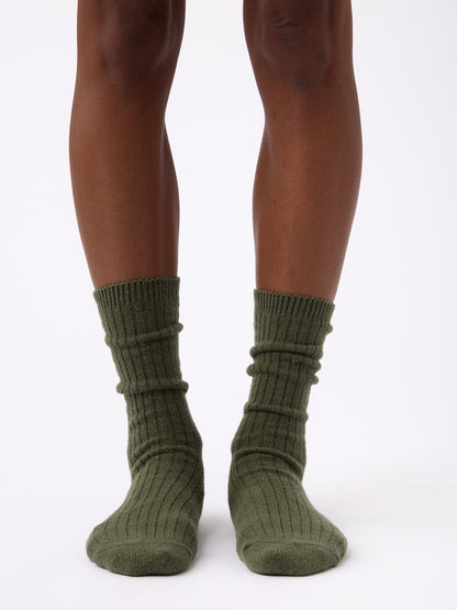 Women's Plush Lounge Calf Sock