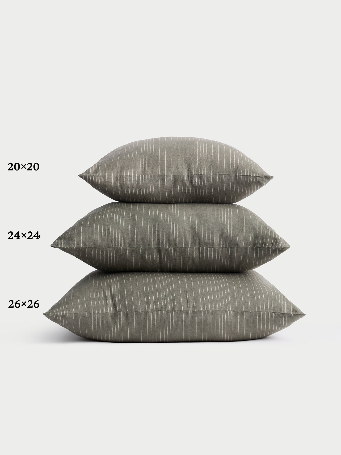 Striped Linen Throw Pillow