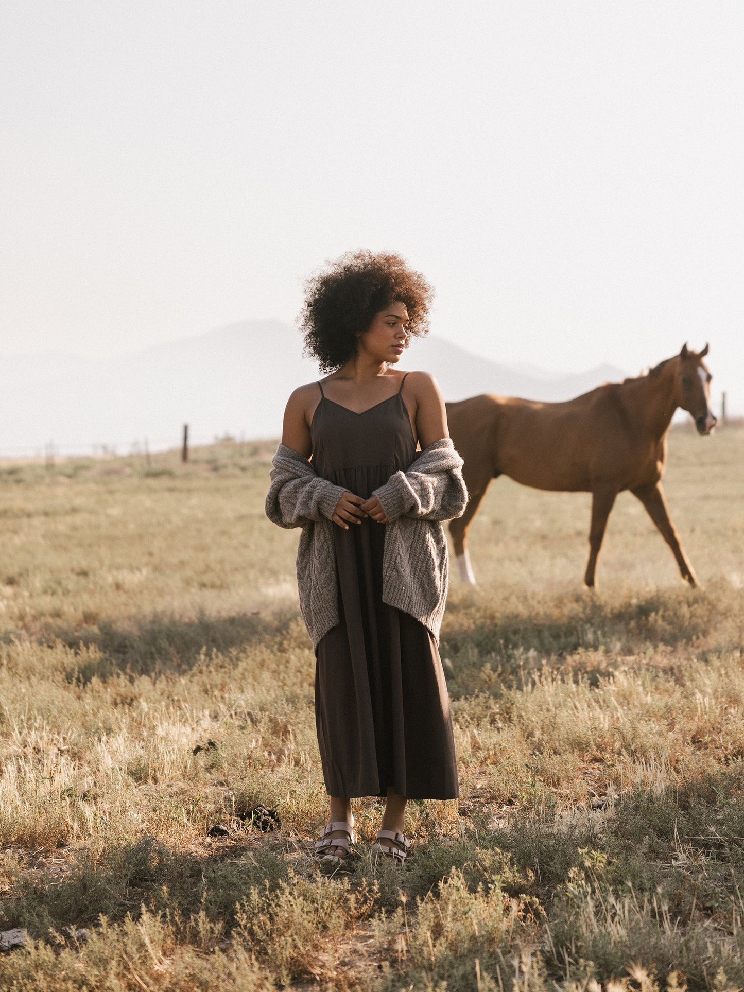 Women's Sunset Gathered Dress - Last Chance