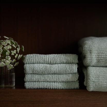 Ribbed Terry Washcloths