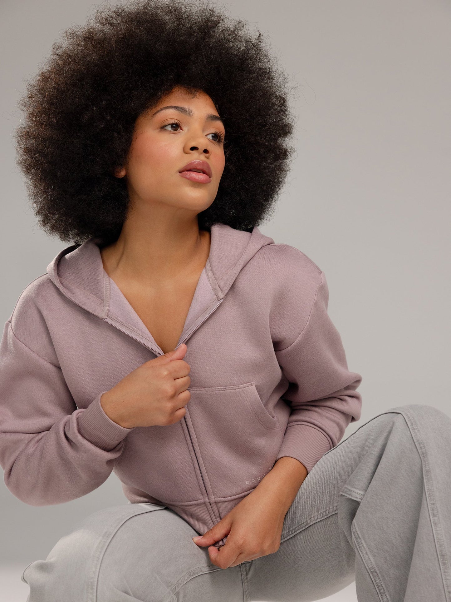 Women's CityScape Cropped Full Zip - Last Chance