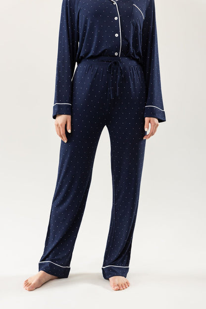 Women's Bamboo Stretch-Knit Long Sleeve Pajama Set - Last Chance