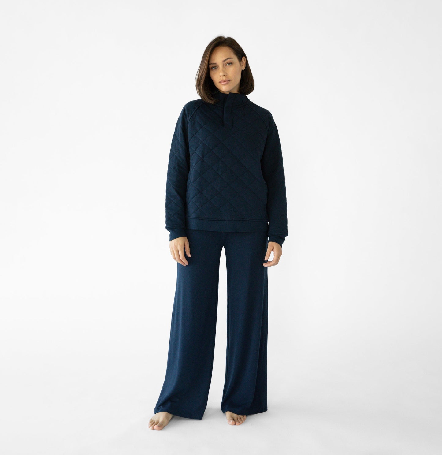 Women's Brushed Bamboo Wide Leg Pull-On Pant