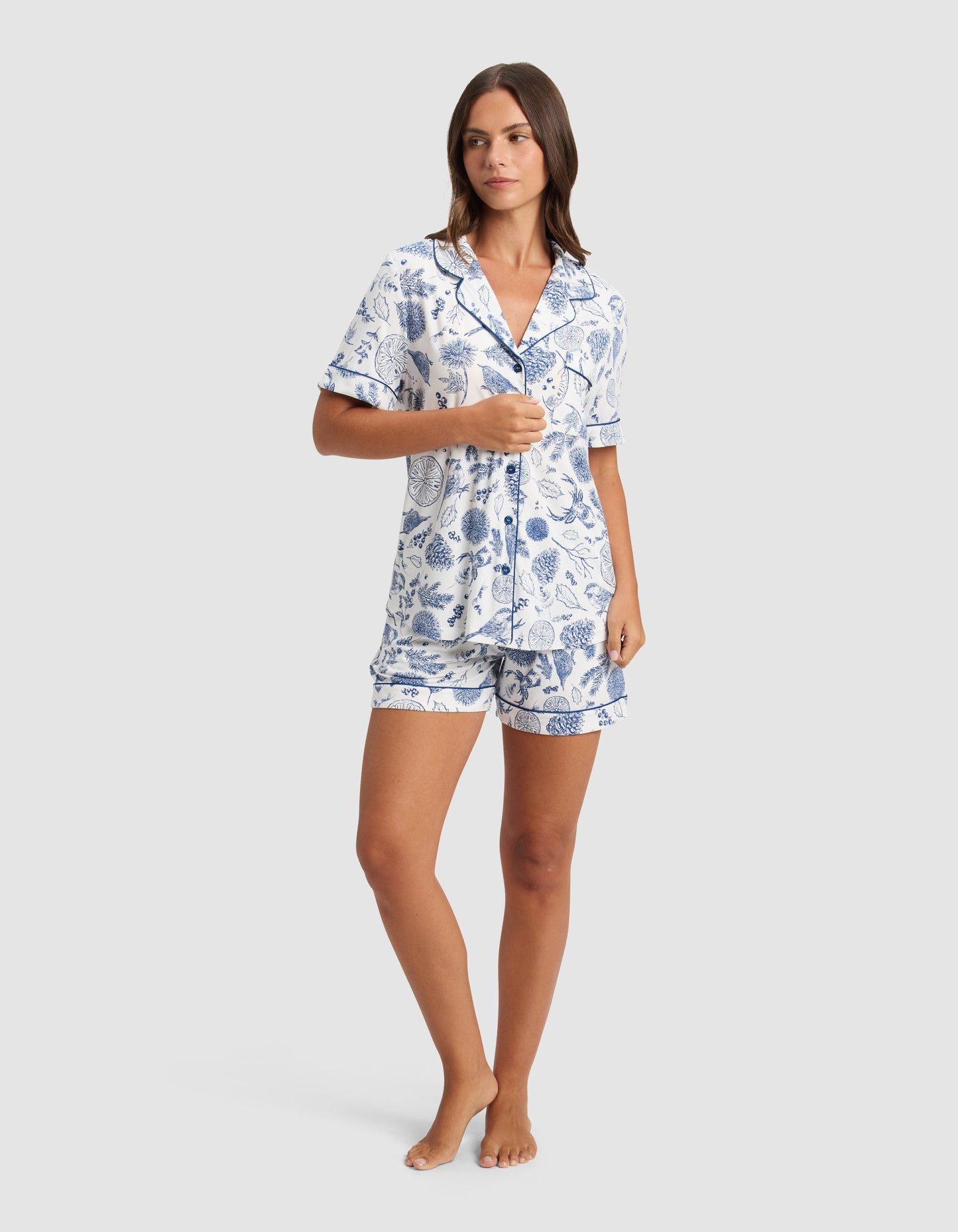 Women's Bamboo Stretch-Knit Short Sleeve Pajama Top - Last Chance