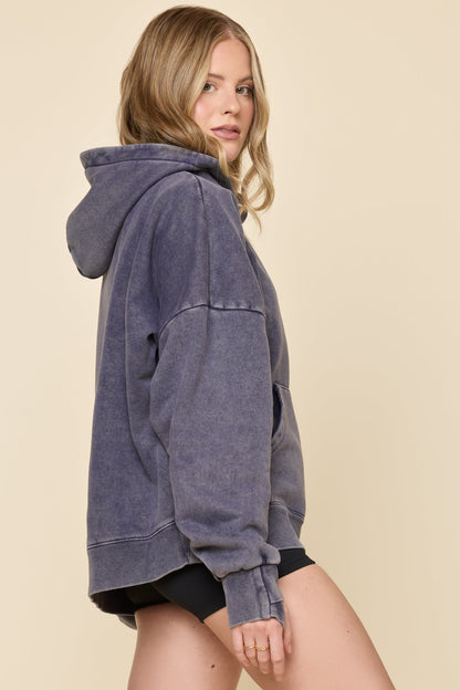 Boxy Boyfriend Hoodie - Vintage Navy