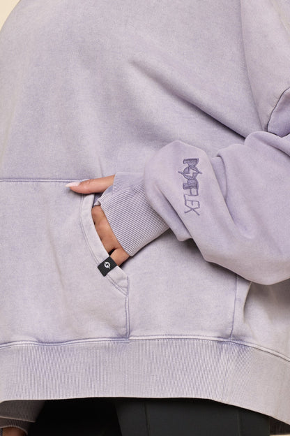 Boxy Boyfriend Hoodie - Vintage Violet