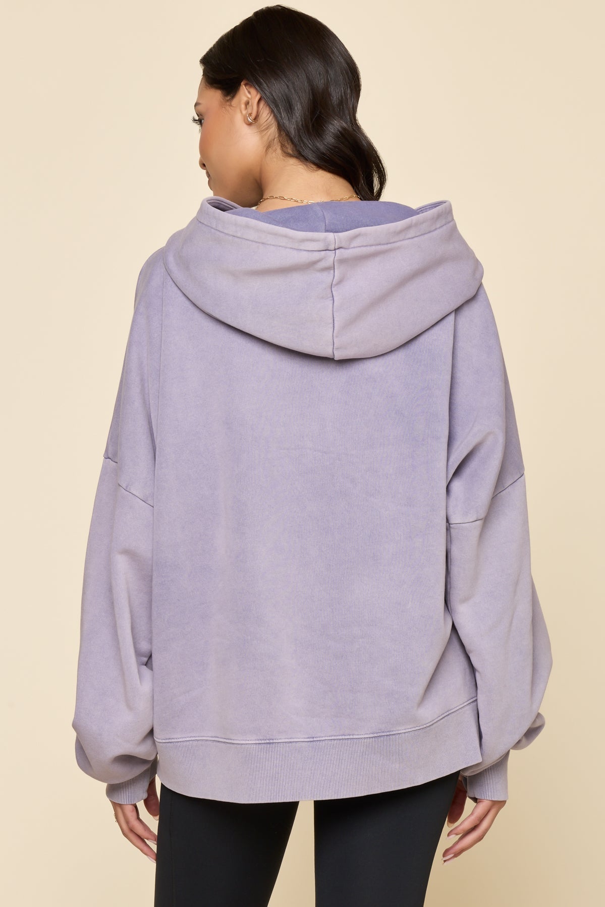 Boxy Boyfriend Hoodie - Vintage Violet
