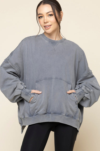 Boxy Crewneck - Vintage Grey