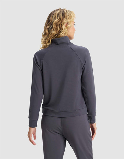 Women's Brushed Bamboo Mock Neck & Jogger Set