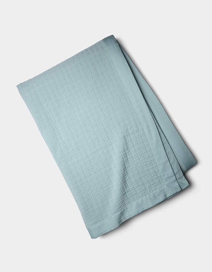 Waterfront Grid Matelasse Blanket