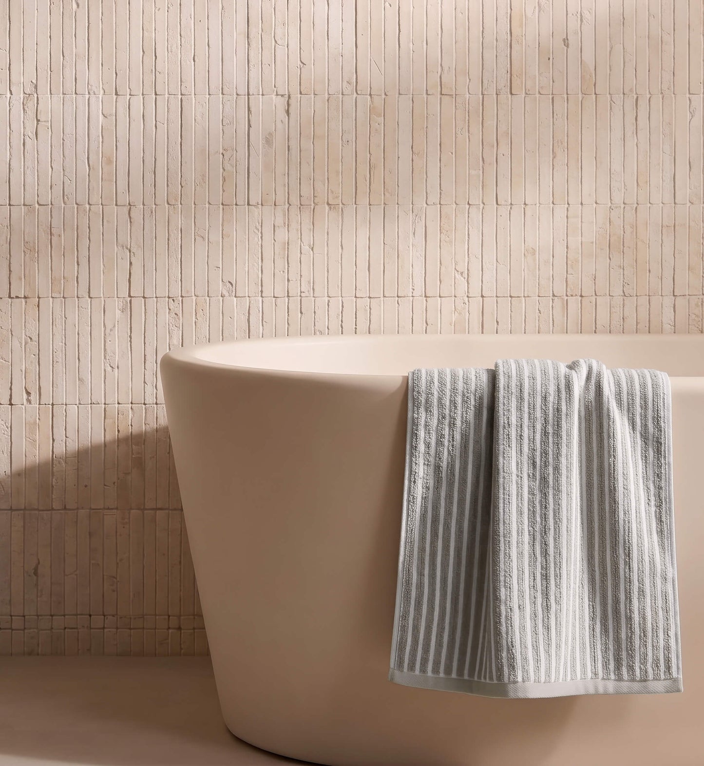 Ribbed Terry Bath Towel Set