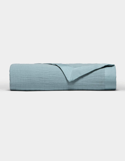 Waterfront Grid Matelasse Blanket
