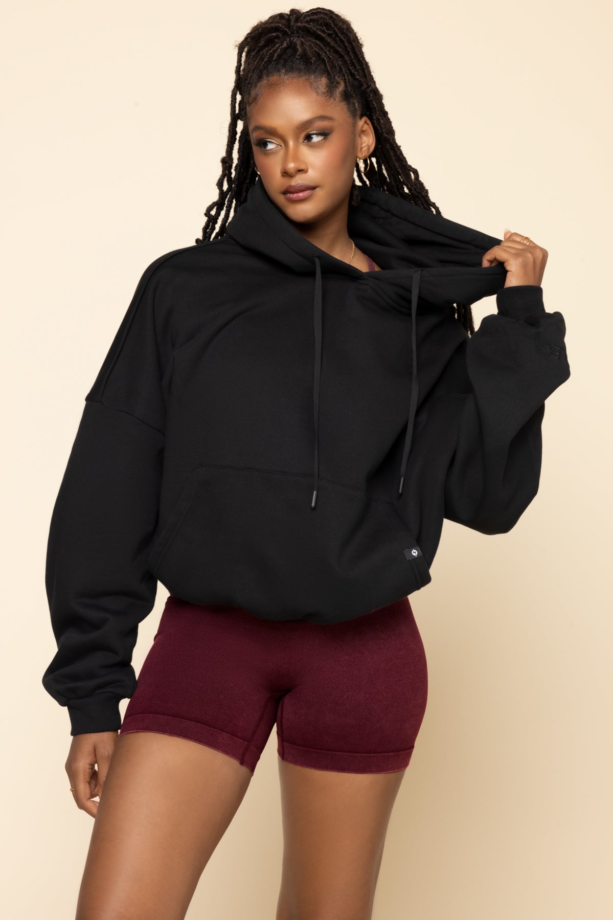 Pullover Cloud Hoodie - Black
