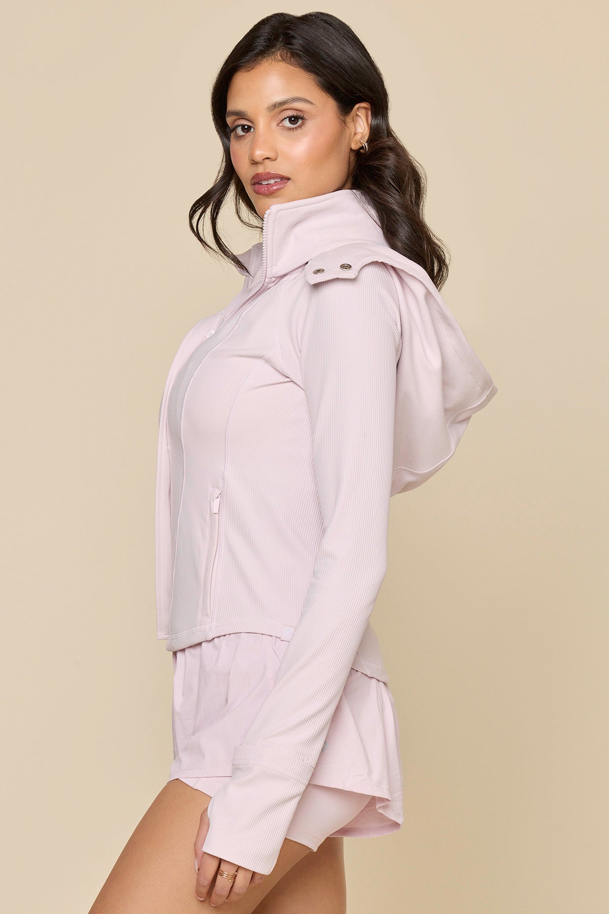 Corset Zip Jacket - Orchid Ice