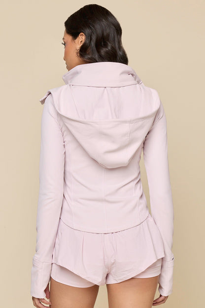 Corset Zip Jacket - Orchid Ice