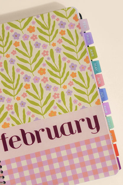 2026 Fit Planner + Stickers - Multicolor Floral