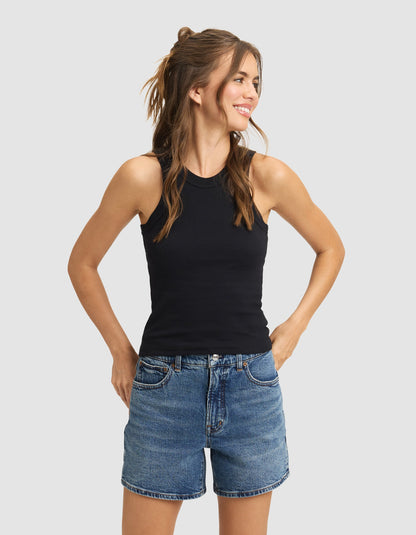 Women's Fine Ribbed Tank