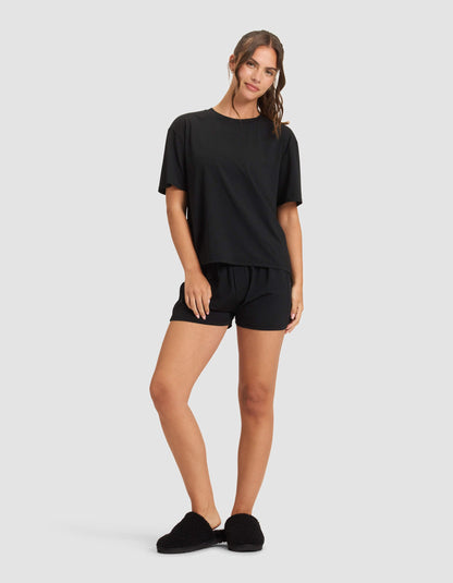 Women's First Layer Pajama Short Sleeve Tee & Boxer Short Set