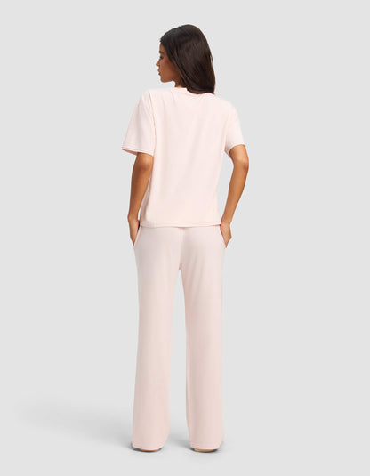 Women's First Layer Pajama Short Sleeve Tee & Pant Set