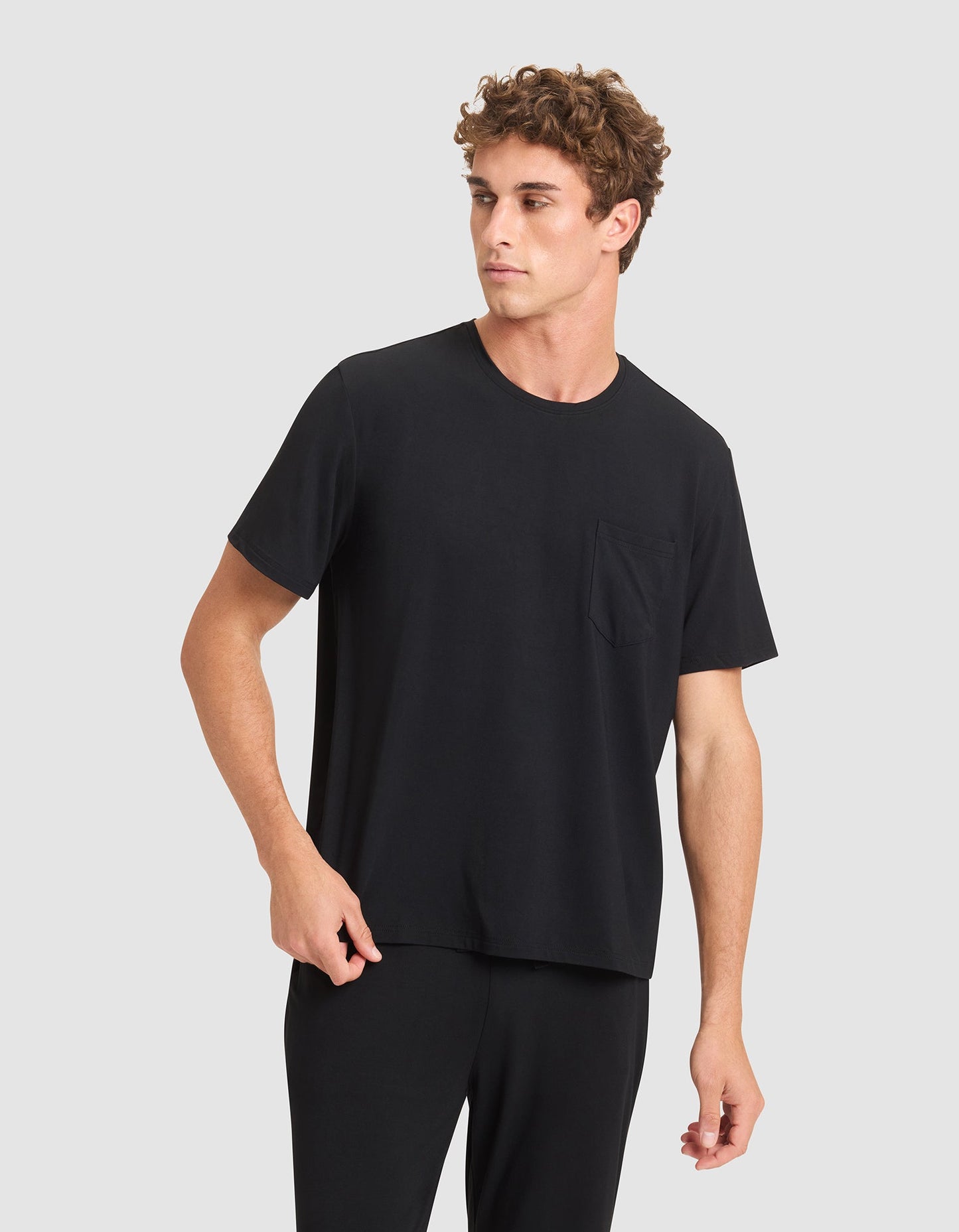 Men's Bamboo Stretch-Knit Short Sleeve Pajama Tee