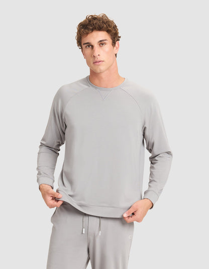 Men's Brushed Bamboo Pullover Crew - Last Chance