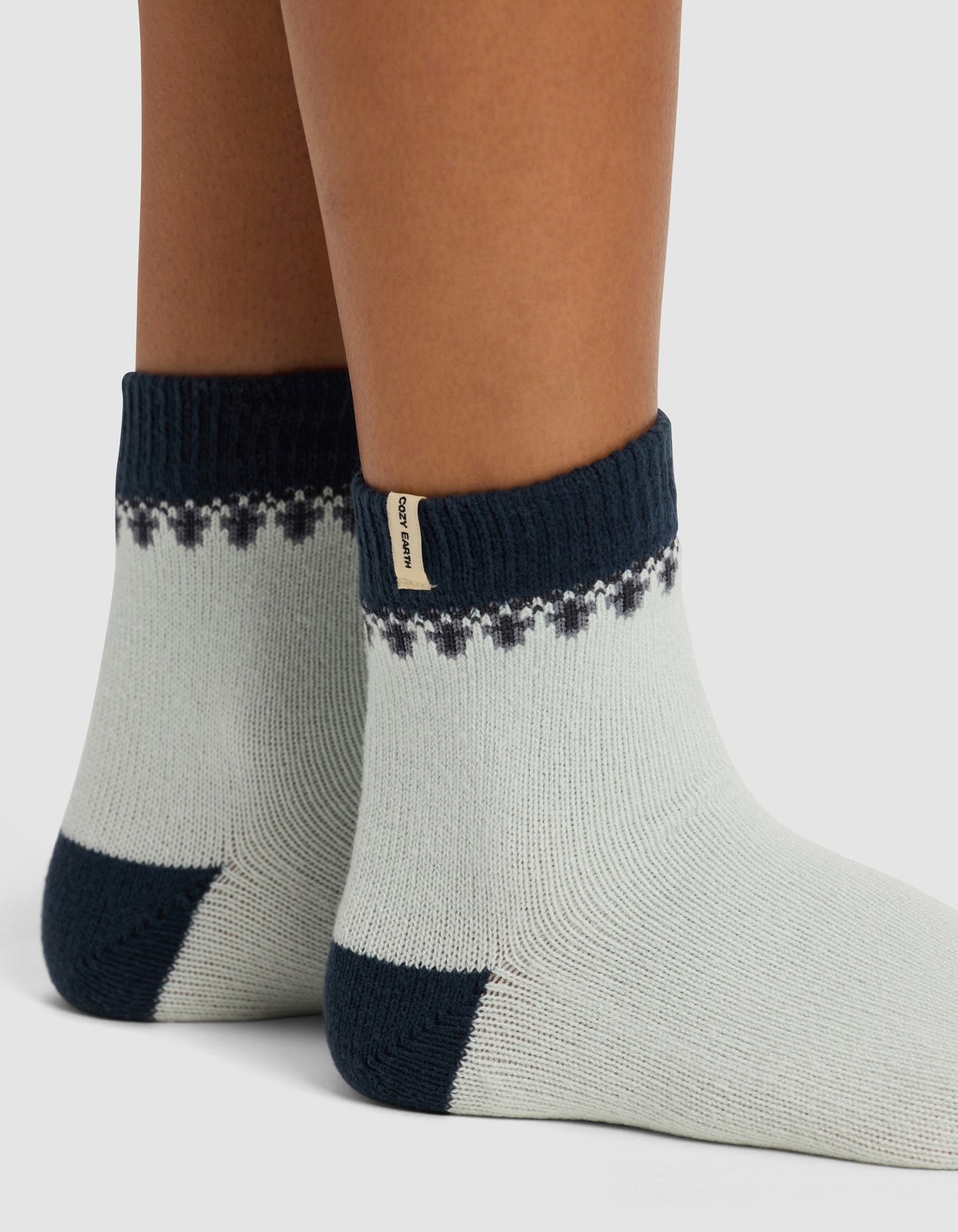 The Mistletoe Plush Modern Crew Sock - Last Chance