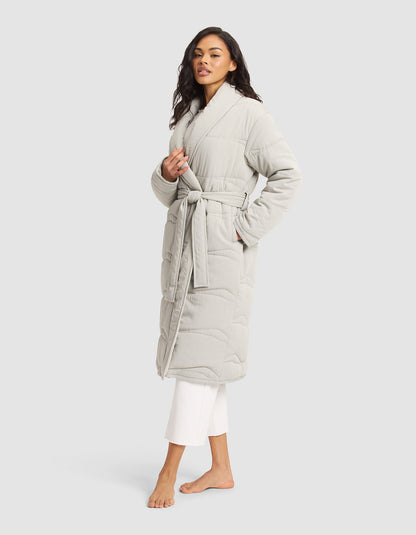 Women's Quilted House Coat - Last Chance