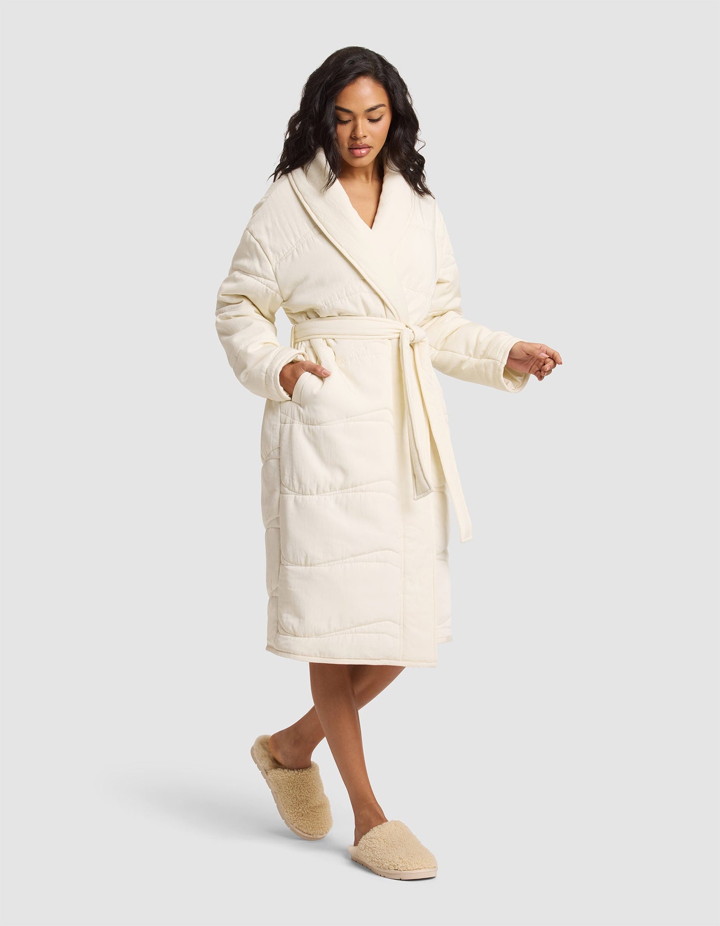 Women's Quilted House Coat - Last Chance